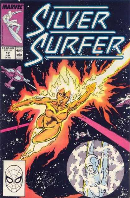 Silver Surfer (1987) 12 - Marvel - Planet - Comics Code - Woman - Star Ship