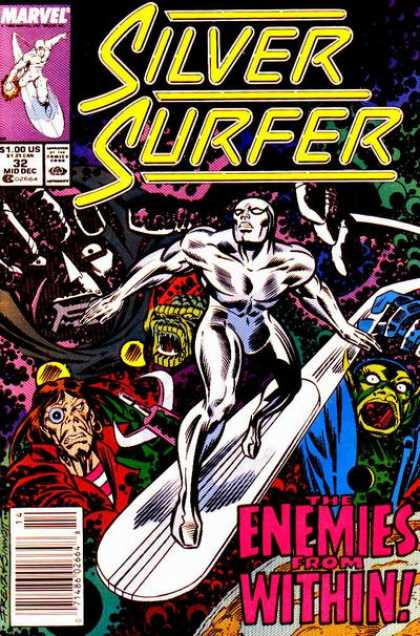 Silver Surfer (1987) 32 - 32 Mid Dec - The Enemies From Within - Monsters - Marvel Comics - Escape - Joe Sinnott