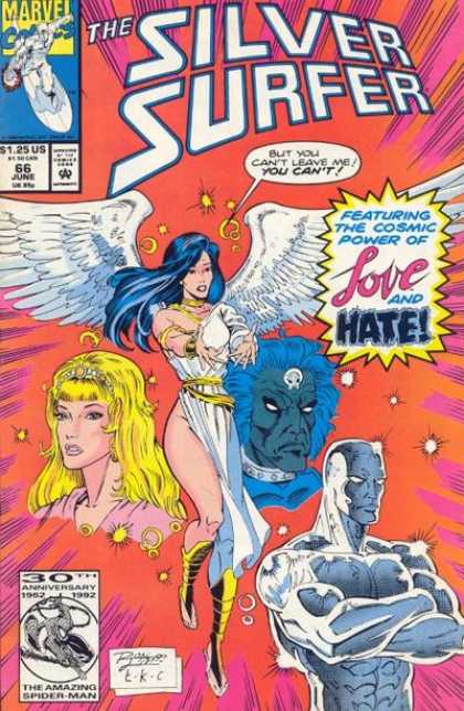 Silver Surfer (1987) 66 - Love And Hate - Beauty - 30th Anniversay Of The Amazing Spiderman - Angel Wings - Monster - Ron Lim