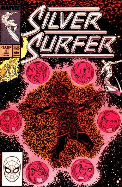Silver Surfer (1987) 9 - Super Heroes - Figthing The Evil - Enemys - Silver Heroes