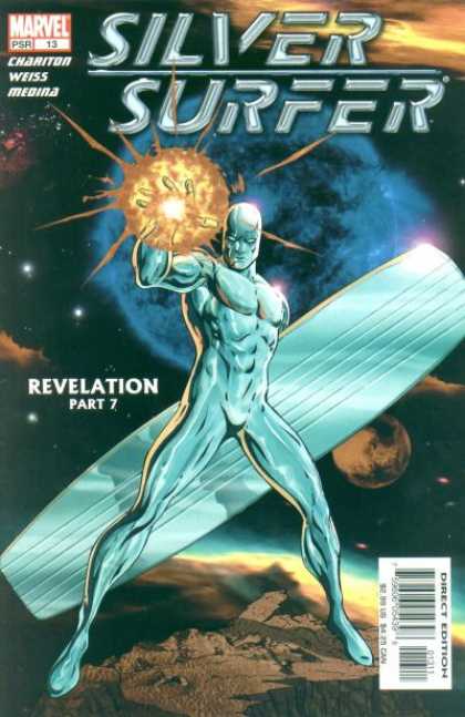 Silver Surfer (2003) 13 - The Silver Surf Board - Throwing Fireballs - In The Universe - In Another World - Silver Man