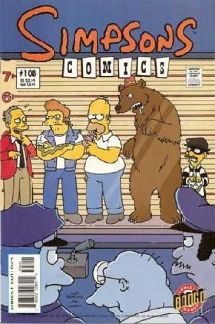Simpsons Comics 108 - Simpsons - 108 - Bear - Homer - Lineup - Matt Groening, Serban Cristescu