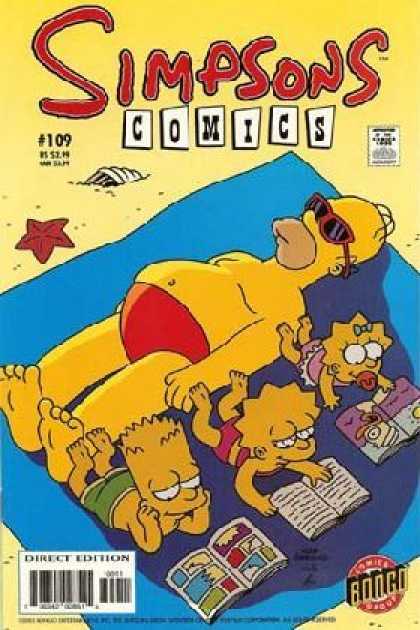 Simpsons Comics 109 - Beach - Blanket - Shade - Starfish - Books - Matt Groening, Mike Rote
