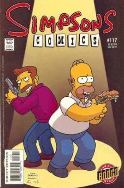Simpsons Comics 117 - Homer - Sandwich - Eat - Fat - Bald - Bill Morrison, Mike Rote