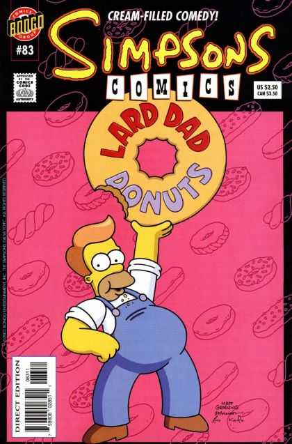 Simpsons Comics 83 - Daddys Meal - Breakfast For Champs - Eat It All Day And Night - Pastry Dream - No One Takes My Donut
