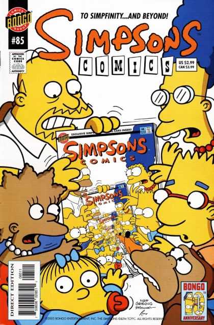Simpsons Comics 85 - Marg - Homer - Bart - Lisa - Maggie