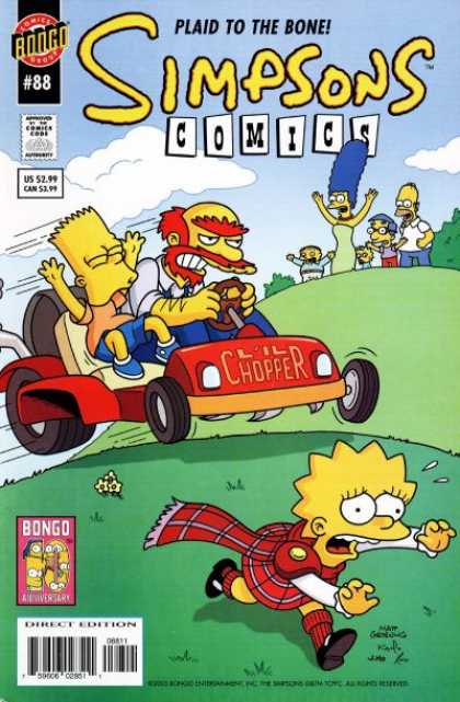 Simpsons Comics 88 - Bart - Homer - Lisa - Lil Chopper - Marge