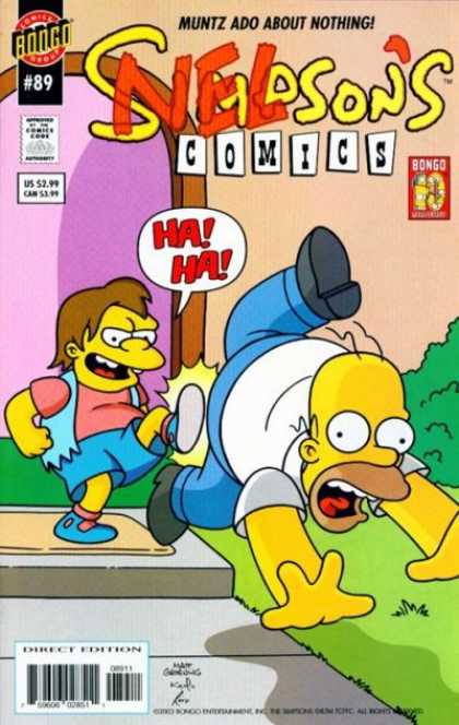 Simpsons Comics 89 - The Simpsons - Nelson - Homer - Bongo - Comic