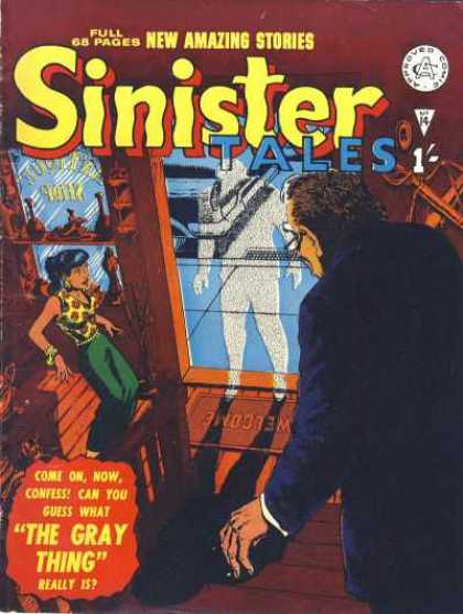 Sinister Tales 14 - The Gray Thing - Welcome Mat - Glass Door - Gold Bracelet - Polka Dot Blouse