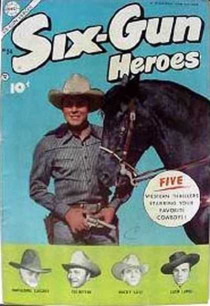Six-Gun Heroes 24 - Cowboy - Horse - Gun - Five - Cowboy Hat