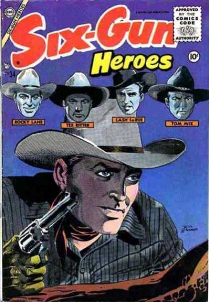 Six-Gun Heroes 34 - Cowboys - Gun - Weapon - Lash Larue - Rocky Lane