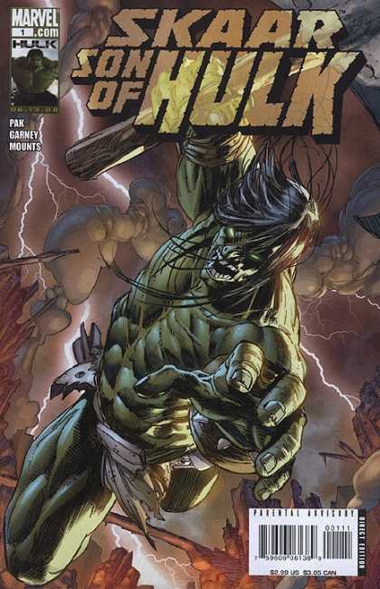 Skaar - Son of Hulk 1 - Leaping - Grin - Lightning - Chaos - Action