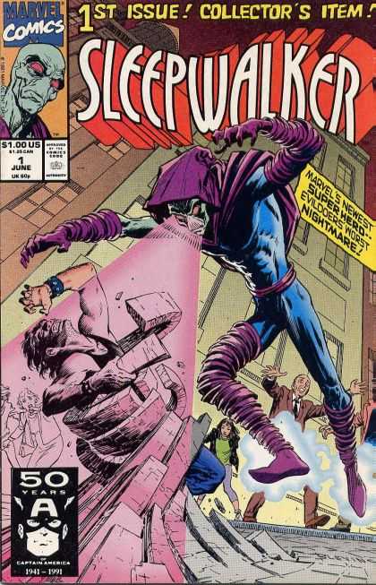 Firts Issue - Collectors Item - Death - Marvel - Superheroe - Bret Blevins Sleepwalker 1 - Firts Issue - Collectors Item - Death - Marvel - Superheroe - Bret Blevins