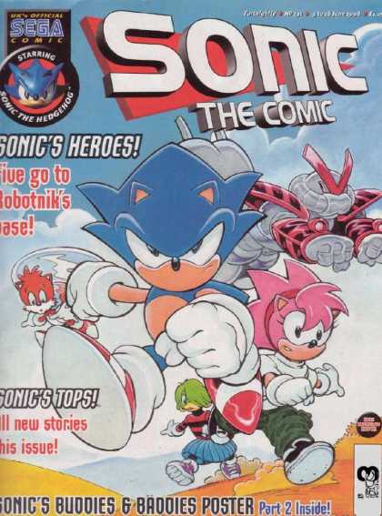 Sonic the Comic 131 - Sega Comic - Sonics Heroes - Robot - Tales - Part 2 Inside