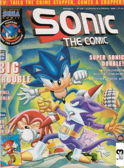 Sonic the Comic 148 - Hedgehog - Double Trouble - Fast As Lightening - Save The World - Tails