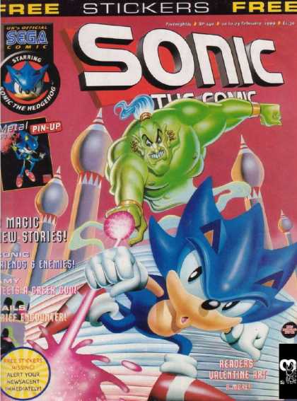 Sonic the Comic 149 - Tom - Balloon - Fort - Red Shoe - Fat Toy