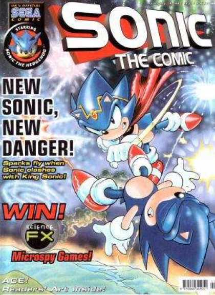 Sonic the Comic 168 - New Games - King Sonic - Microspy Games - Science Fx - Fireworks