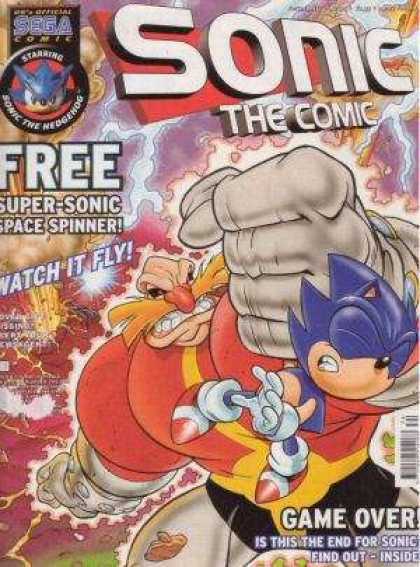 Sonic the Comic 174 - Sega - Sonic The Hedgehog - Game Over - Blue - Watch It Fly