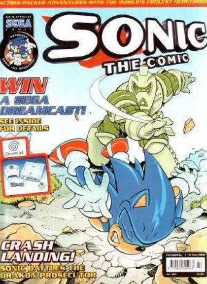 Sonic the Comic 180 - Sega - Dreamcast - Crash Landing - Battle - Drakon Prosecutor
