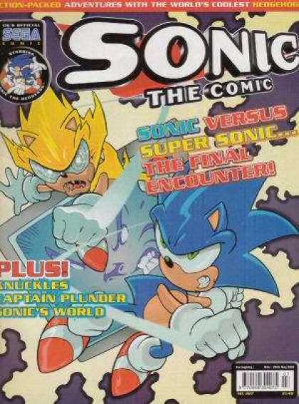 Sonic the Comic 207 - Supersonic - Knuckles - Captain Plunder - Sega - Hedgehog