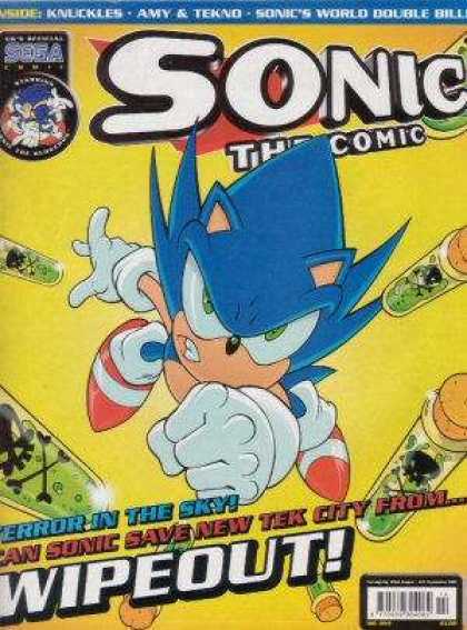 Sonic the Comic 214 - Knuckles - Amy U0026 Tekno - Sonics World Double Bill - Wipeout - Terror In The Sky