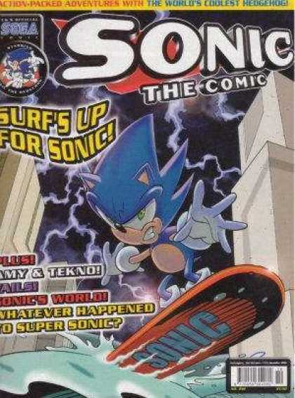 Sonic the Comic 219 - Surfs Up - Hedgehog - Adventures - Tekno - Sonics World