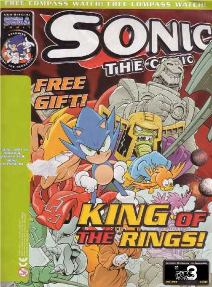 Sonic the Comic 223 - Statue - Hedgehog - Birds - Sega - King