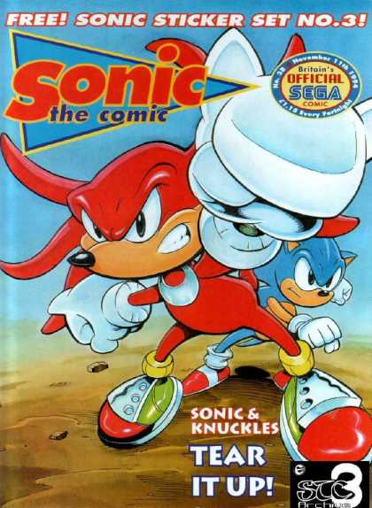 Sonic the Comic 38 - Partners - Gift - Game Console - Play - Red