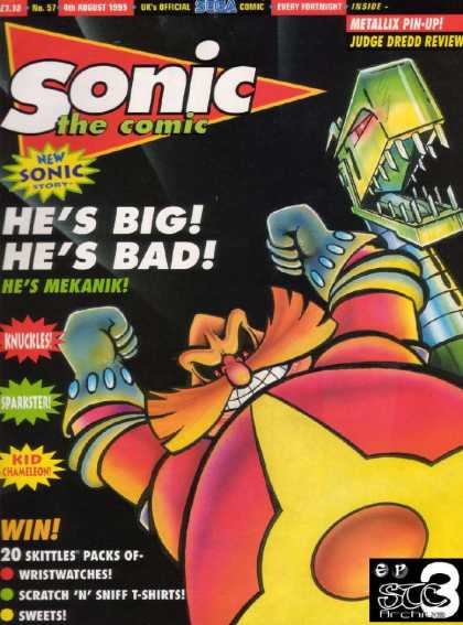 Sonic the Comic 57 - Comic - 57 - August 1955 - Robot - Metallix