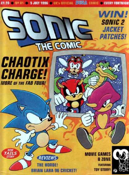 Sonic the Comic 81 - Sonic The Comic - 5 July 1996 - Chaotix Charge - New Tails Story - Q Zone