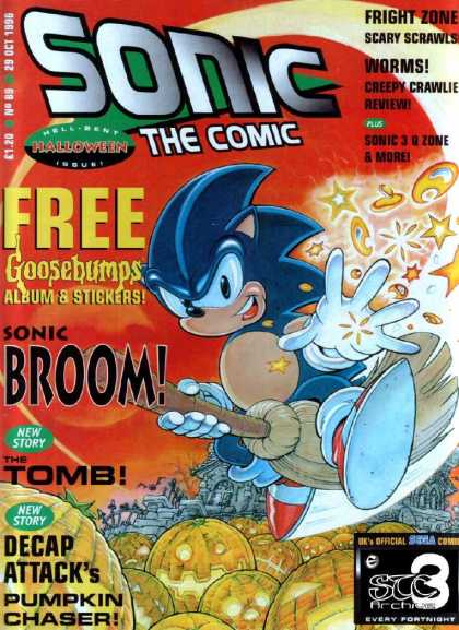 Sonic the Comic 89 - Goosebumps - Sonic Broom - Fright Zone - Worms - The Tomb