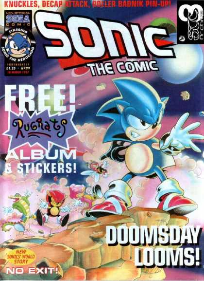 Sonic the Comic 99 - Doomsday Looms - No Exit - Free Rugrats Album - Hedgehog Blue - Roller Badnik