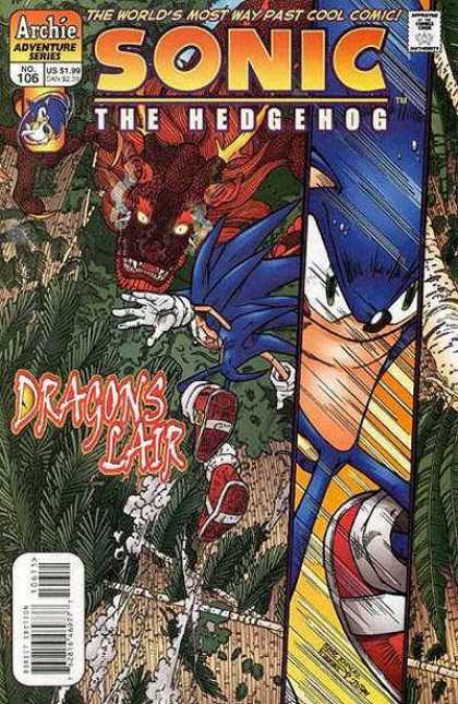 Sonic the Hedgehog 106 - Dragons Lair - Archie Adventure Series - No 106 - Red Shoes - Blue Hedgehog