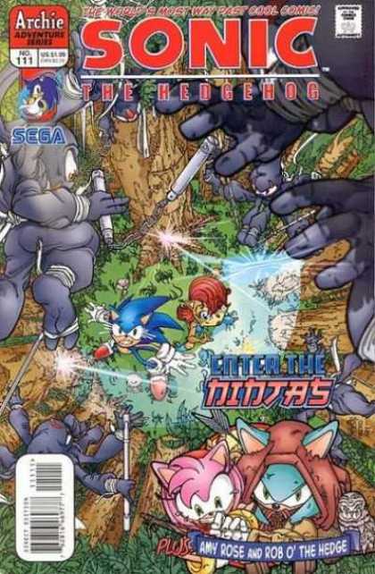 Sonic the Hedgehog 111 - Enten The Nintas - Amy Rose And Rob O The Hedge - Sega - Plus - Archie Adventure Series