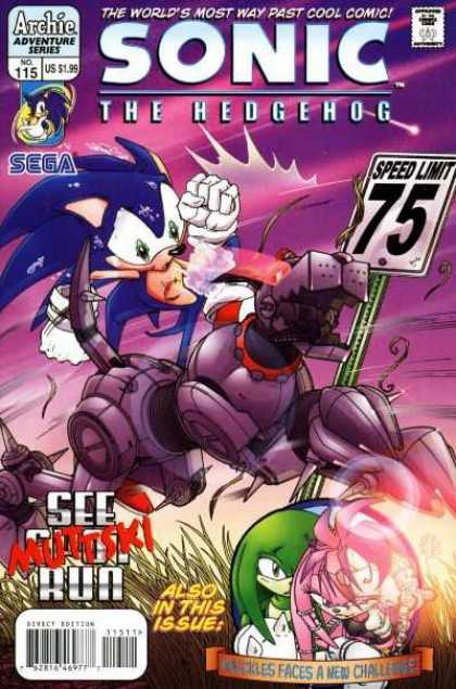 Sonic the Hedgehog 115 - Archie - Sega - Speed Limit 75 - Pink Hair - Green Hair