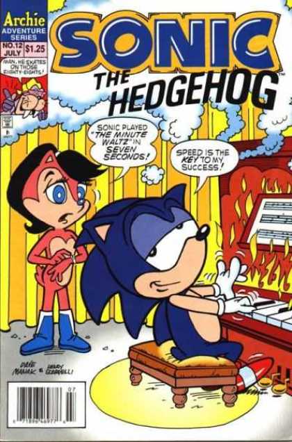 Sonic the Hedgehog 12 - Speed - Archie Adventure Series - Smokin Piano - Musical Comics - Humanized Animals