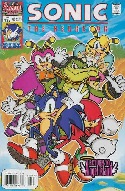 Sonic the Hedgehog 138 - Approved By The Comics Code Authority - Archie Adventure Series - No138 - Sega - Direct Edition