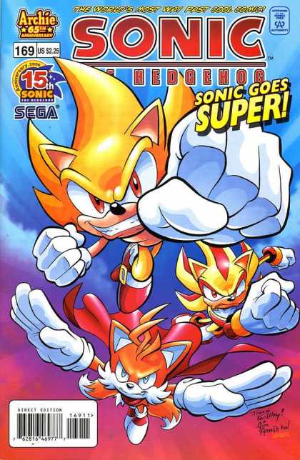 Sonic the Hedgehog 169 - Super - Sega - The Worlds Most Way Past Cool Comic - Archie - Fighting