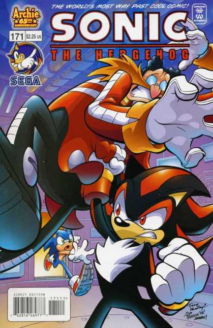 Sonic the Hedgehog 171 - Sega - Archie Comics - Dr Robotnik - Shadow - Battle