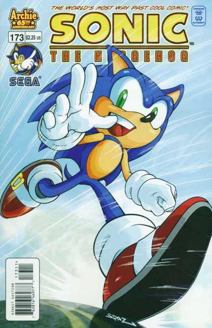 Sonic the Hedgehog 173 - Sonic - Sega - Archie - Running - Blue Hedgehog