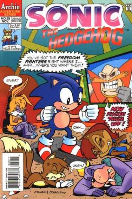 Sonic the Hedgehog 28 - Archie - Sonic - Hedgehog - Tails - Sega - Jon D'Agostino