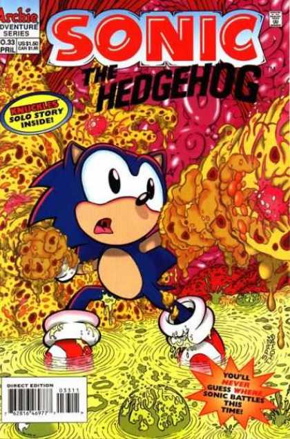 Sonic the Hedgehog 33 - Knuckles - Solo Story Inside - Archie Adventure Series - Sticky Thing - Direct Edition