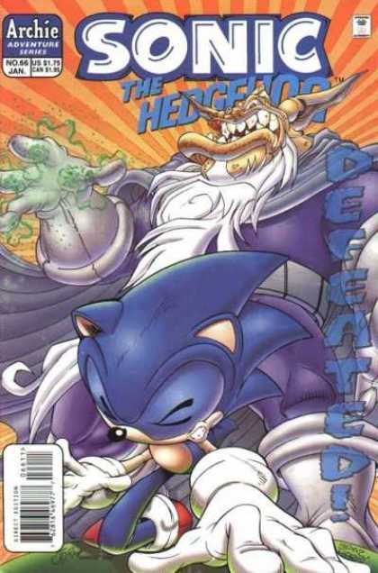Sonic the Hedgehog 66 - Archie - January - Video Game Character - Defeated - Horns