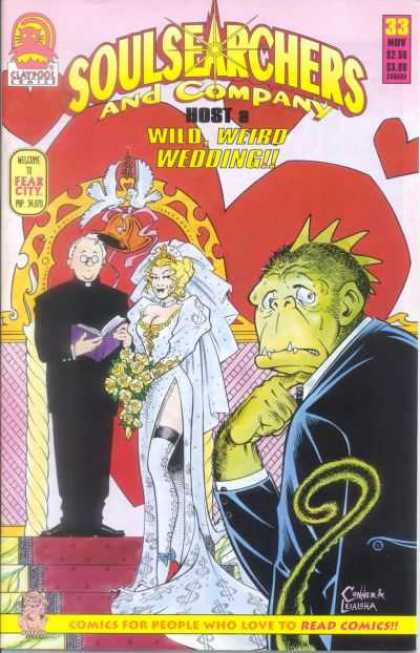 Soulsearchers and Company 33 - Claypool Comics - Wedding - Monkeylizard - Hot Blonde - Minister