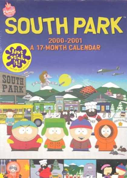 South Park Books - South Park Locker 2001 Calendar: 17 Month