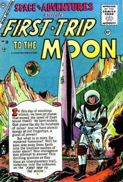 Space Adventures 20 - First Trip To The Moon - Outer Space - Space - Rocket - Astronaut