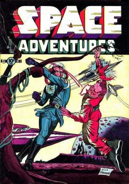 Space Adventures 3 - 10 Cents - Fight - Punch - Rocket - Planet - Dick Giordano, Rocco Mastroserio