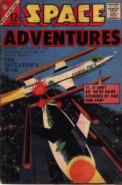 Space Adventures 59 - The Imitators War - Earth Gk2 - Long White Space Ship - Red Laser - Space Attack