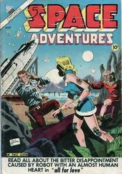 Space Adventures 8 - Fantastic - Space Ship - Woman - Man - All For Love - Dick Giordano, Jim Aparo