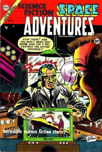 Space Adventures 9 - Science Fiction - Bomb - Entire Universe - Life Vault - Tele-view - Dick Giordano